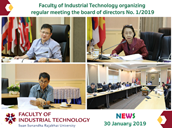 Faculty of Industrial Technology
organizing regular meeting the board of
directors No. 1/2019
