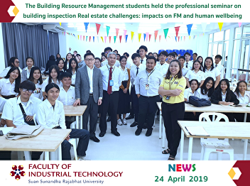 The Building Resource Management
students held the professional seminar
Real estate challenges: impacts on FM
and human wellbeing