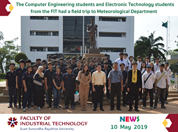 The Computer Engineering students and
Electronic Technology students from the
Faculty of Industrial Technology had a
field trip to Meteorological Department