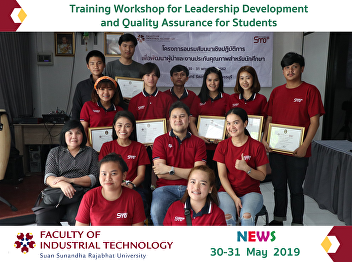 Training Workshop for Leadership
Development and Quality Assurance for
Students