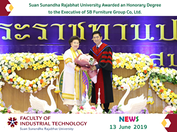 Suan Sunandha Rajabhat University
Awarded an Honorary Degree to the
Executive of SB Furniture Group Co, Ltd.