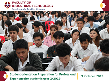 Student orientation Preparation for
Professional Experience for academic
year 2/2019