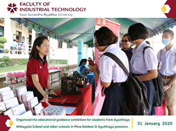 Organized the educational guidance
exhibition for students from Ayutthaya
Wittayalai School and other schools in
Phra Nakhon Si Ayutthaya province.