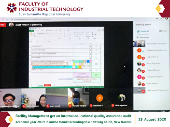 Facility Management get an internal
educational quality assurance audit
academic year 2019 in online format
according to a new way of life, New
Normal
