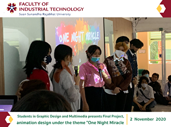 Students in Graphic Design and
Multimedia presents Final Project,
animation design under the theme 