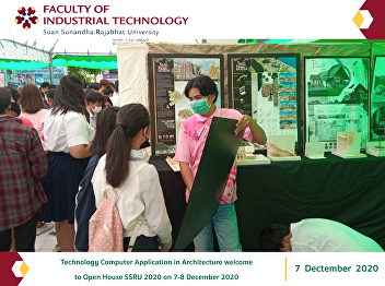 Technology Computer Application in
Architecture welcome to Open House SSRU
2020 on 7-8 December 2020