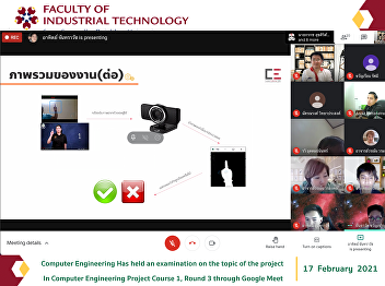 Computer Engineering Has held an
examination on the topic of the project
In Computer Engineering Project Course
1, Round 3 through Google Meet