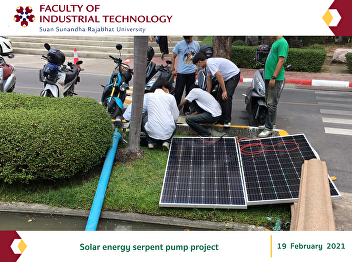 Solar energy serpent pump project