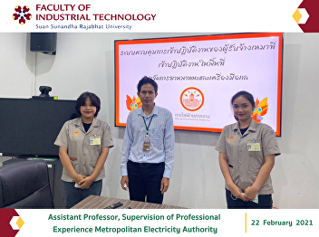 Assistant Professor, Supervision of
Professional Experience Metropolitan
Electricity Authority