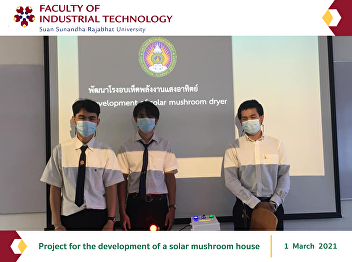 Project for the development of a solar
mushroom house