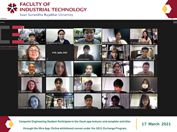 Computer Engineering Student Participate
in the Zoom app lectures and complete
activities through the Miro App: Online
whiteboard canvas under the 2021
Exchange Program.