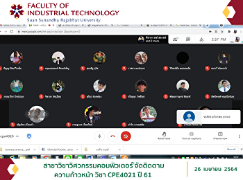 Computer Engineering to follow up on the
progress of CPE4021, Year 61