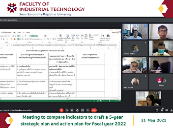 Meeting to compare indicators to draft a
5-year strategic plan and action plan
for fiscal year 2022