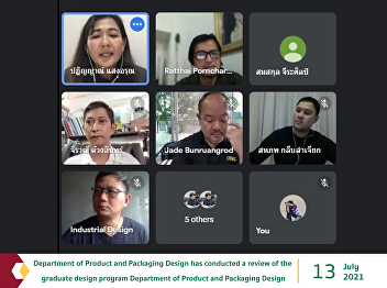 Department of Product and Packaging
Design has conducted a review of the
graduate design program Department of
Product and Packaging Design