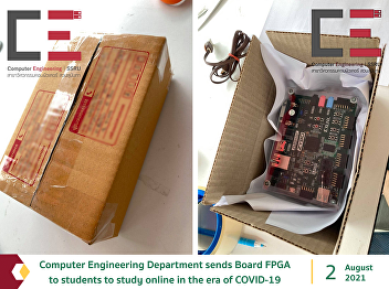 Computer Engineering Department sends
Board FPGA to students to study online
in the era of COVID-19