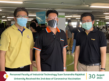 Personnel Faculty of Industrial
Technology Suan Sunandha Rajabhat
University Received the 2nd dose of
Coronavirus Vaccination