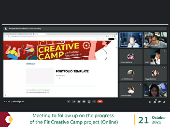 Meeting to follow up on the progress of
the Fit Creative Camp project (Online)
