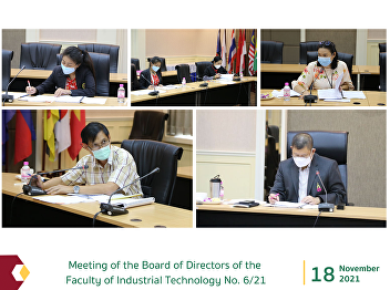 Meeting of the Board of Directors of the
Faculty of Industrial Technology No.
6/21
