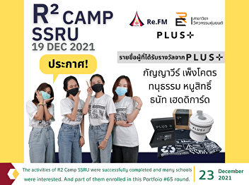 The activities of R2 Camp SSRU were
successfully completed and many schools
were interested. And part of them
enrolled in this Portfoio #65 round.