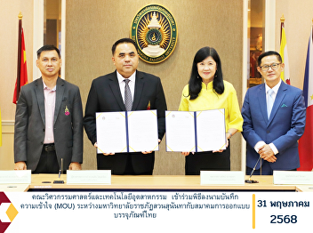 The Faculty of Engineering and
Industrial Technology participated in
the signing ceremony of the Memorandum
of Understanding (MOU) between Suan
Sunandha Rajabhat University and the
Thai Package Design Association.