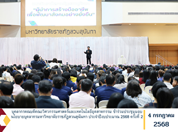 Personnel from the Dean's Office of the
Faculty of Engineering and Industrial
Technology participated in the Second
Policy Briefing Meeting for University
Personnel of the 2025 Fiscal Year at
Suan Sunandha Rajabhat University.