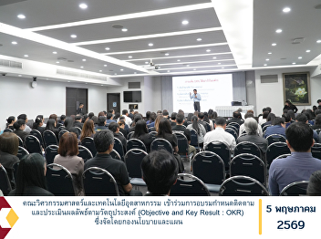 The Faculty of Engineering and
Industrial Technology participated in a
training program on setting, monitoring,
and evaluating outcomes based on
Objectives and Key Results (OKR),
organized by the Policy and Planning
Division.